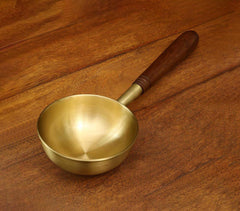 Brass Pan with Wooden Handle