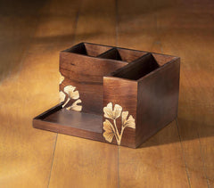 Hand Painted Wooden Cutlery & Napkin Holder