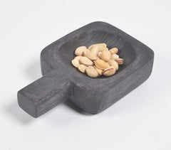 Charcoal Wooden Wok Server