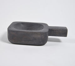 Charcoal Wooden Wok Server