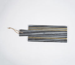 Stripe Inlaid Marble Cheese Board