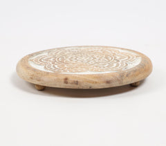 Mandala Painted Mango Wood Trivet
