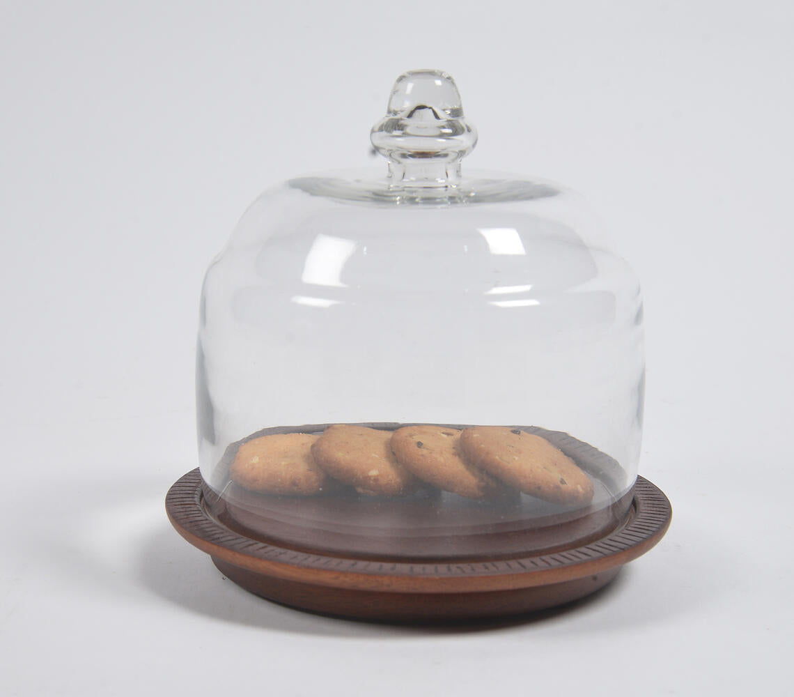Classic Clear Glass Cast Cloche