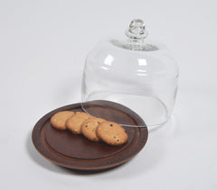 Classic Clear Glass Cast Cloche