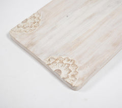Distress Painted & Engraved Wooden Chopping Board