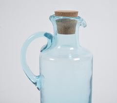 Quoise Glass Jug With Cork Stopper