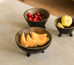High-Rise Tri-Legged Hemispherical Bowl