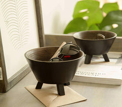 Tripedal Conical Turned Wood Bowl (Large)
