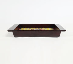 Hand Painted Madhubani Cherry Wood Tray