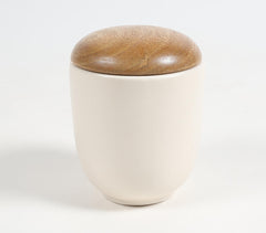 Classic Ceramic Jar with Wooden Lid (Large)