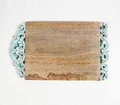 Hand Carved Wooden Distressed Finish Chopping Board
