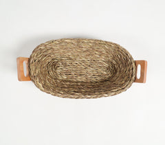 Handwoven Sabai Grass Earthy Bread Basket