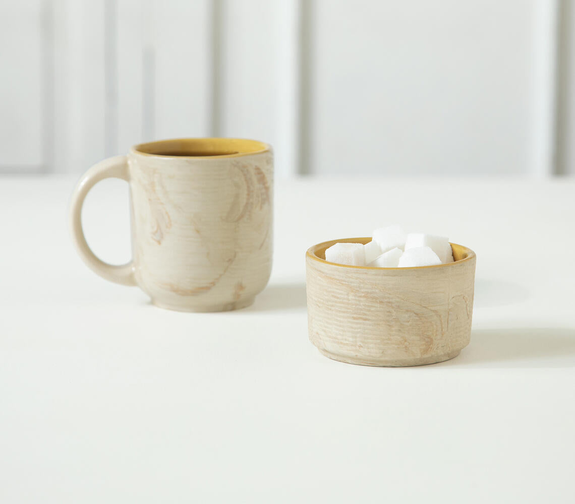 Ceramic Amber Love Sugar Bowl