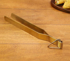 Gold-Toned Brass Classic Roti Tong