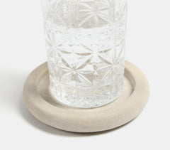 Turned Sandstone Minimal Coasters (Set of 4)