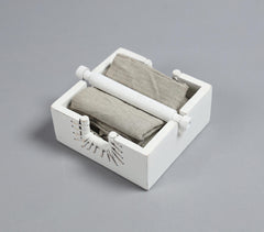 Distressed Mango Wood Napkin Holder