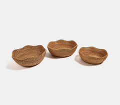 Handwoven Cane Earthy Bowls