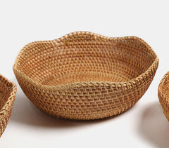 Handwoven Cane Earthy Bowls