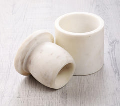 Hand Cut Marble Butter Keeper
