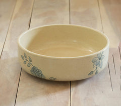 Handmade Ceramic Floral Serving Bowl