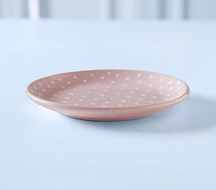 Handmade Ceramic Polka Dots Breakfast Plate