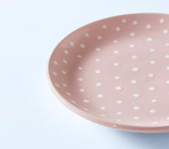 Handmade Ceramic Polka Dots Breakfast Plate