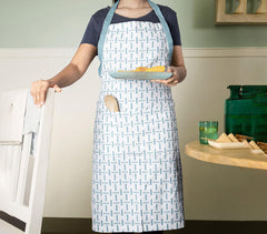 Woven Cotton Kitchen Apron