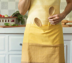 Handwoven Cotton Kitchen Apron