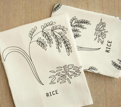 Handwoven Cotton Rice Dish Towels (Set of 2)