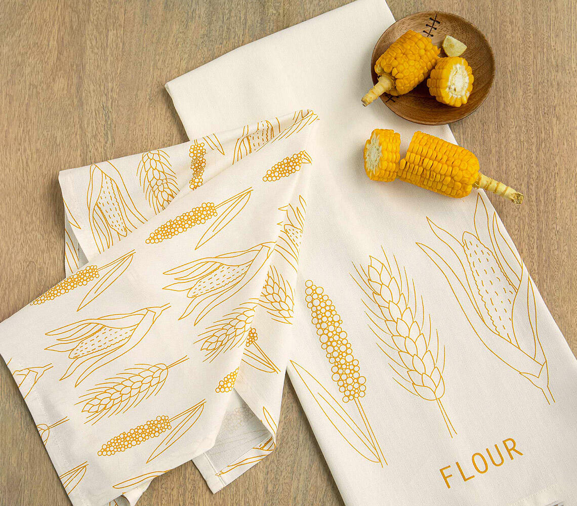 Woven Cotton Dish Towels (Set of 2)