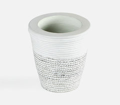 Handmade Ecomix Grey Papier Mache Utensil Holder