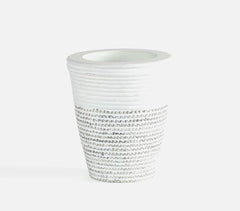Handmade Ecomix Grey Papier Mache Utensil Holder