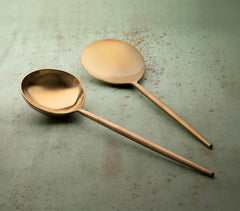 Handmade Gold Finish Stainless Steel Server (Set of 2)