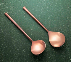 Handmade Rose Gold Finish Stainless Steel Server (Set of 2)