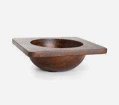 Mango Wood Turned Sinking Bowl(Small)