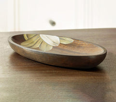 Hand Carved Oval Wooden Platter(Small)
