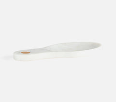 Hand Carved White Marble Tea Bag Rest
