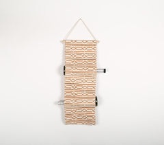 Rusty Orange Printed Wine Rack