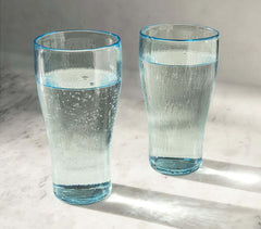Quoise Tall Glass Tumblers (Set of 2)