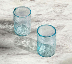Quoise Cylindrical Glass Tumblers (Set of 2)