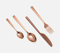 Enigma Rose Gold Cutlery (Set of 4)