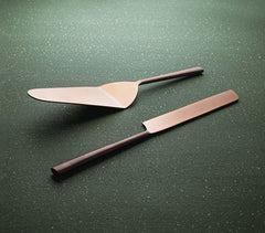 Enigma Rose Gold Cake Servers (Set of 2)