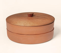 Terracotta Sprouter with Wooden Lid
