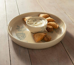 Fiore Ceramic Chip & Dip Platter