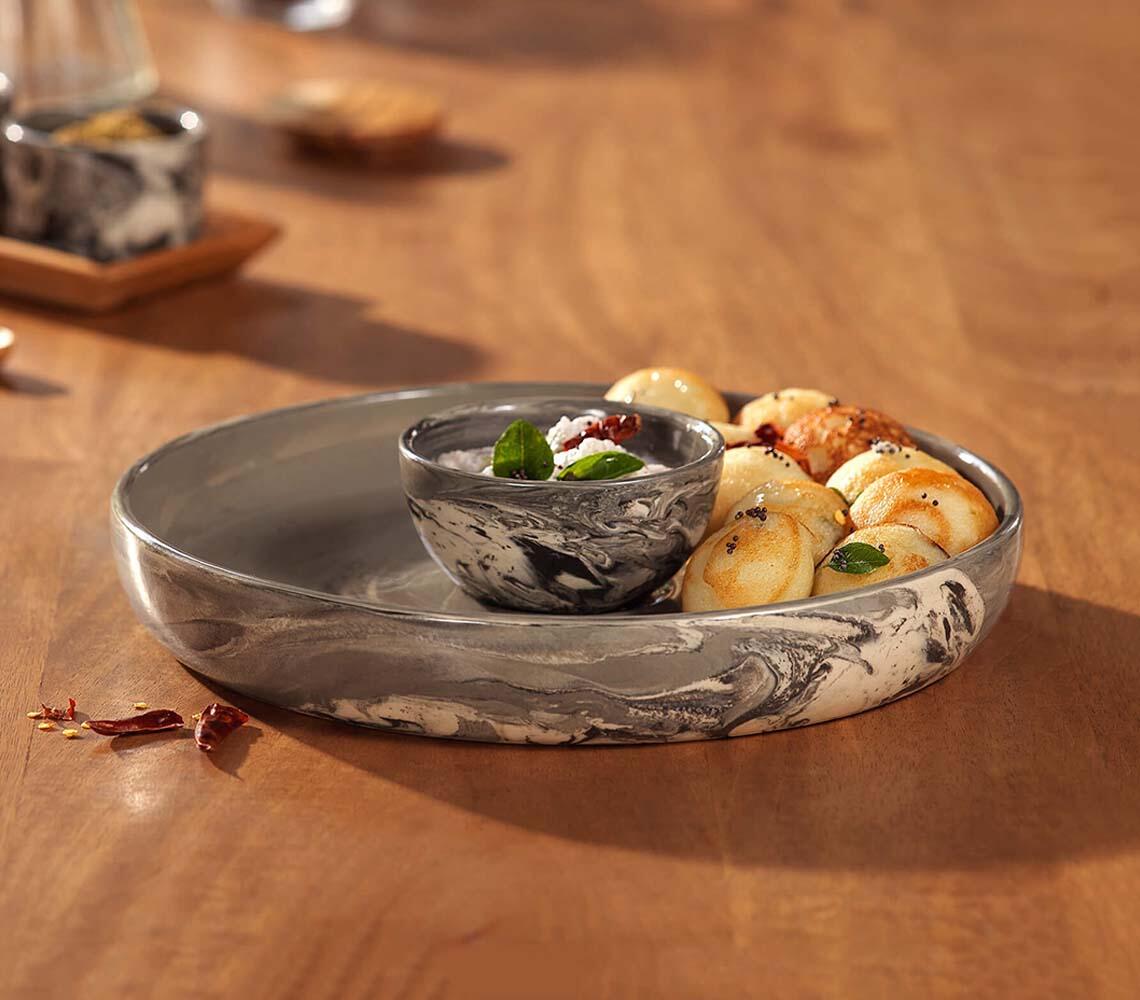 Carbon Ceramic Chip & Dip Platter