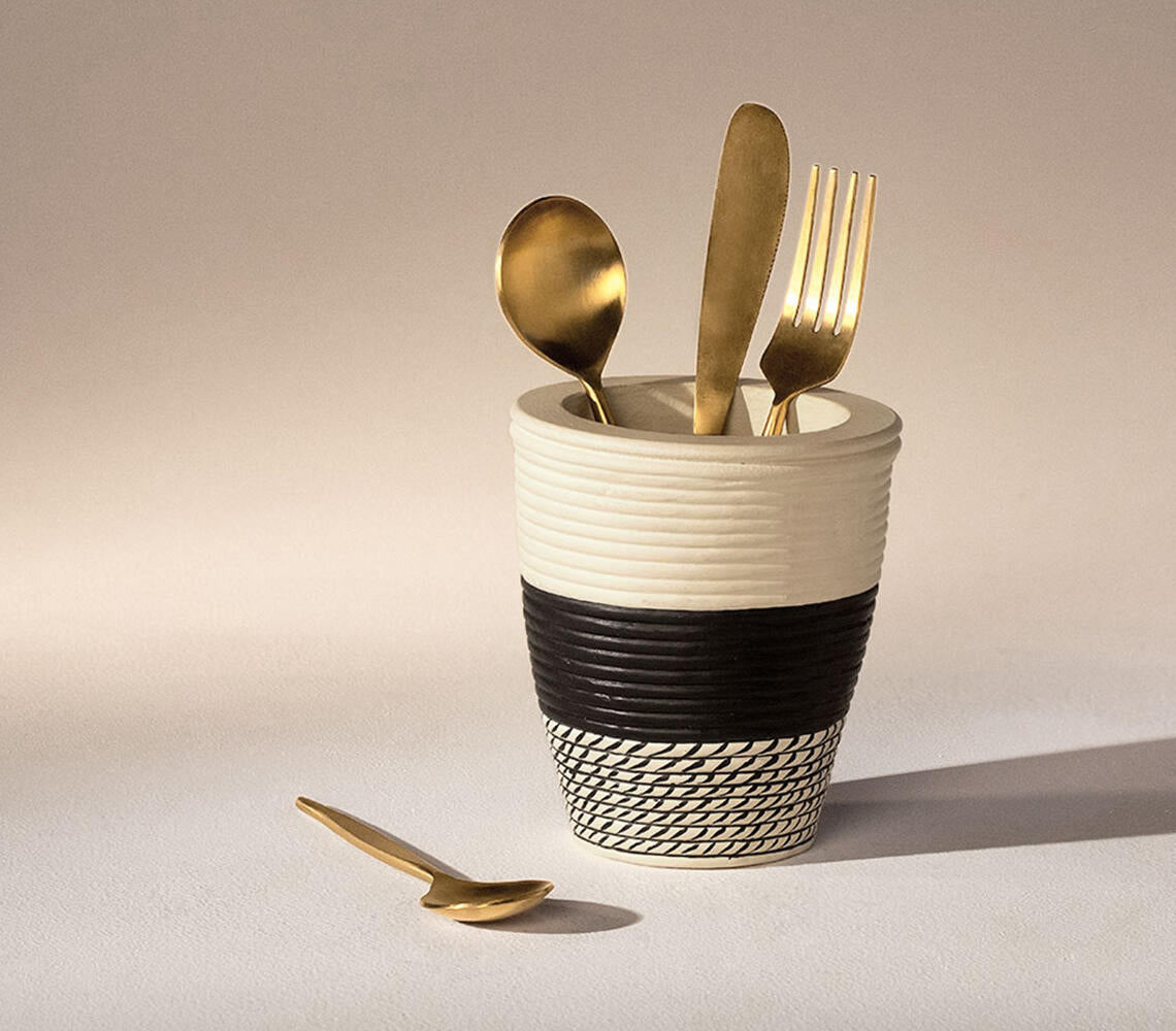 Opus Ceramic Utensil Holder