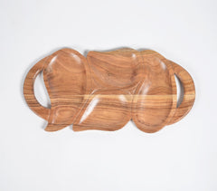 Hand Carved Wooden Fruits Shape Platter