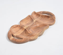 Hand Carved Wooden Fruits Shape Platter