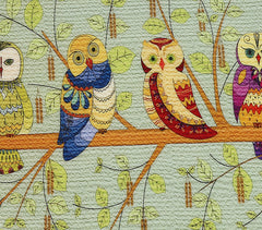 Enamelled Owl Design Platter (Small)