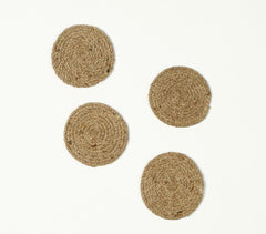 Hand Braided Jute Coasters (set of 4)